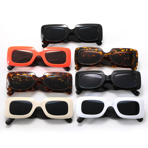 Rectangle Men Women Fashion Trendy Sunglasses