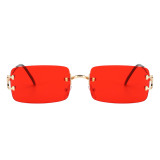 Rimless Rectangle Sunglasses