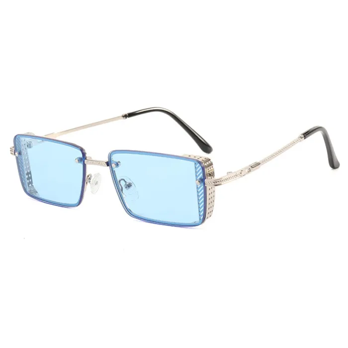 Small Rectangle Metal Frame Sunglasses