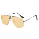 Metal Frame UV400 Gradient Shades Sunglasses