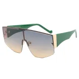 One Piece Lens Oversize Shades Sunglasses