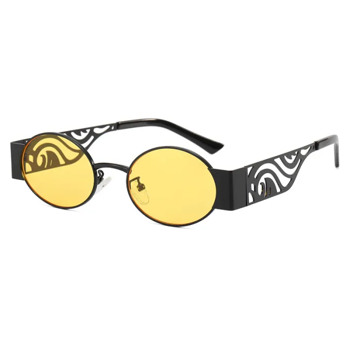 Metal Frame Steam punk Small Round Sunglasses