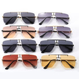 Metal Frame UV400 Gradient Shades Sunglasses