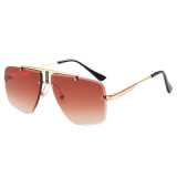 Metal Frame UV400 Gradient Shades Sunglasses