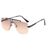 Metal Frame UV400 Gradient Shades Sunglasses