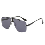 Metal Frame UV400 Gradient Shades Sunglasses