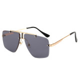 Metal Frame UV400 Gradient Shades Sunglasses
