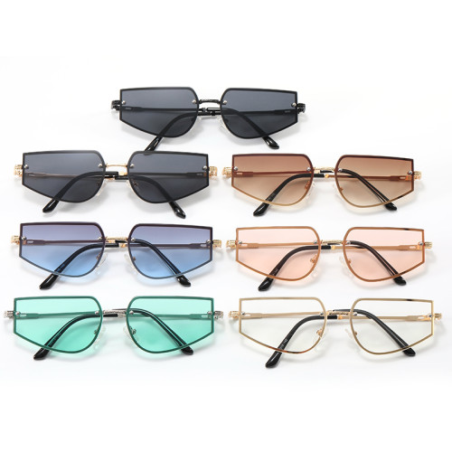 Metal Frame UV400 Gradient Shades Sunglasses