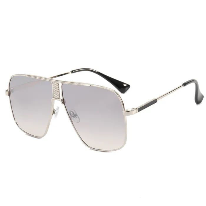 Metal Frame Gradient Shades Sunglasses