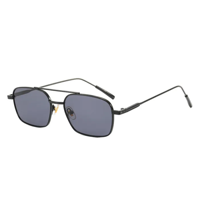 Small Rectangle Metal Frame Sunglasses