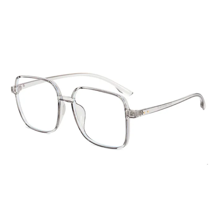 Oversized Square Eyeglass TR90 Frames Anti Blue Light Glasses