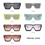 Flat Top One piece Lens Men Women Shades Sunglasses