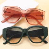 Fashion Retro Vintage Plastic Polygon Shades Sunglasses