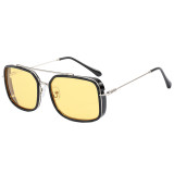 Metal Frame UV400 Gradient Men Shades Sunglasses