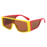 Big Frame Oversized One Pieces Lens Sunglasses