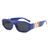 Vintage Luxury Polygon Mirrored Lens Sunglasses