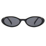 Retro Vintage Plastic Small Oval Sunglasses