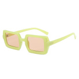 Retro Men Women Rectangle Sunglasses