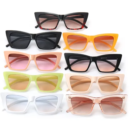 Vintage Square Cat Eye Women Trendy Sunglasses