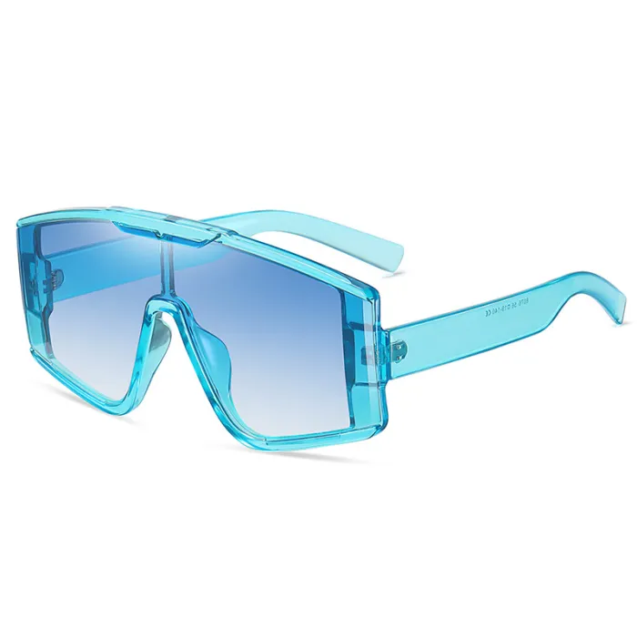 Oversized One-piece Lens Sunglasses