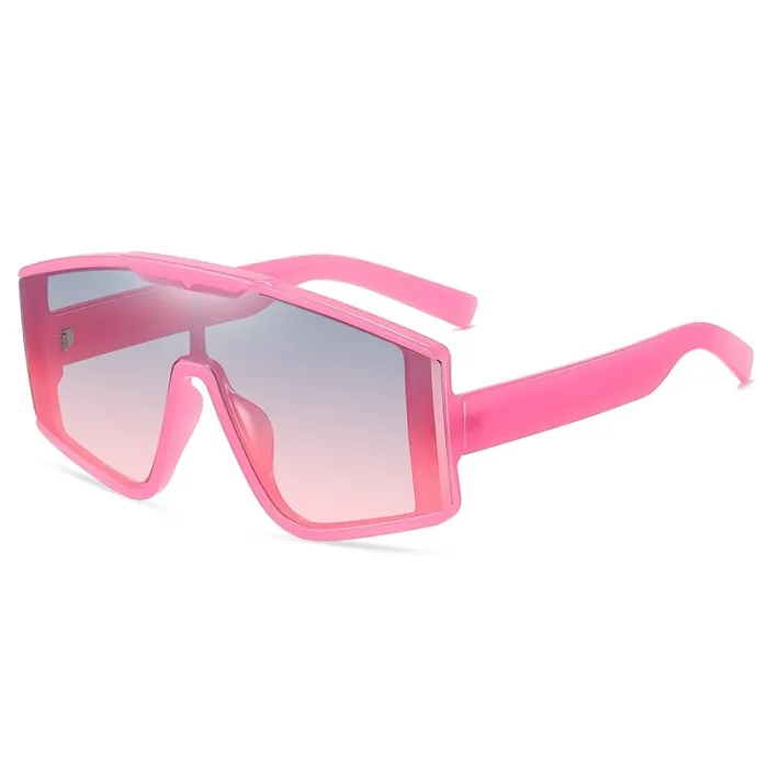 Oversized One-piece Lens Sunglasses