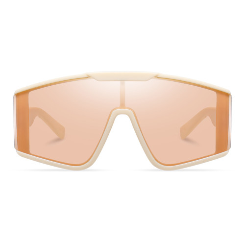 Oversized One-piece Lens Sunglasses