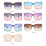 Oversize UV400 Gradient Square Shades Sunglasses
