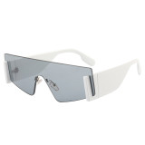 Flat Top One Piece Lens Men Women UV400 Shades Sunglasses