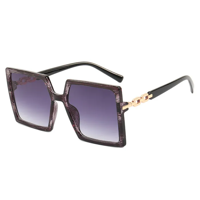 Gradient Big Frame Square Oversized Women's Sunglasses