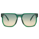 Big Frame Oversize Flat Top UV400 Protection Shades Sunglasses