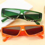 Retro Flat Top Rectangle Sunglasses