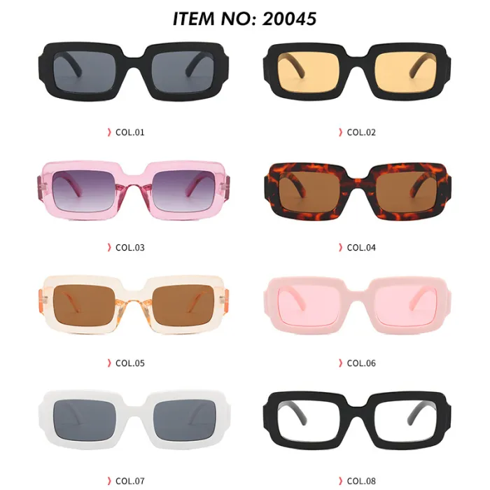 Retro Vintage Rectangle Sunglasses