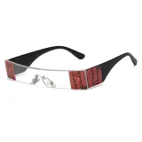 Rectangle Rimless Sunglasses