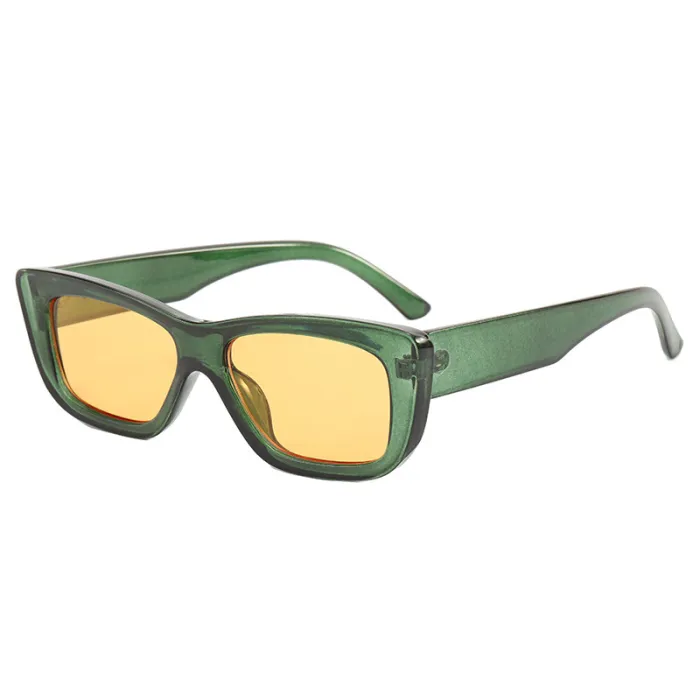 Retro Plastic Small Rectangle Sunglasses