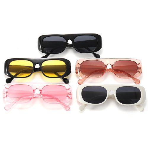 Retro Plastic Small Rectangle Sunglasses