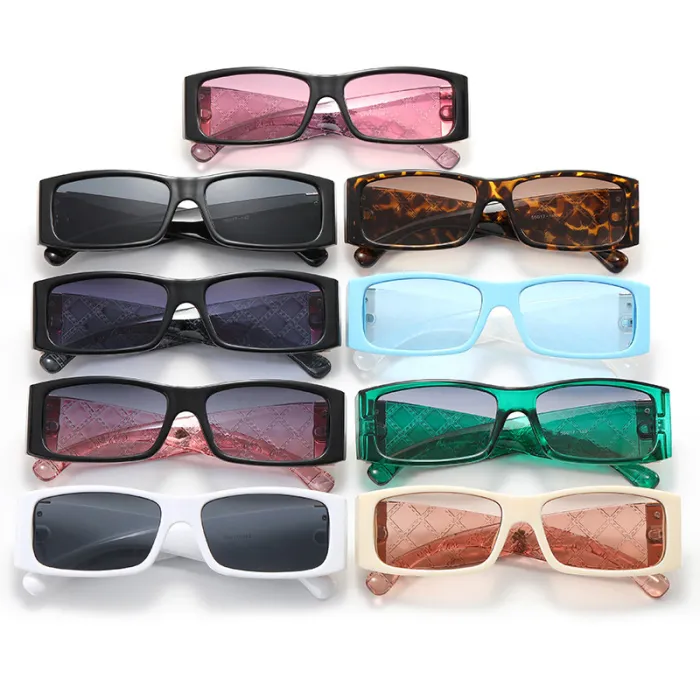 Luxury Retro Rectangle Sunglasses