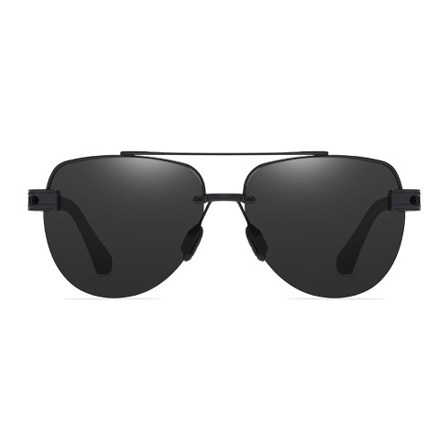 Polarized Pilot Half Frame Sunglasses