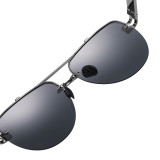 Polarized Pilot Half Frame Sunglasses