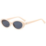 Plastic Small Oval Sunglasses