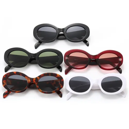Retro Unisex Oval Sunglasses