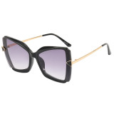 Oversized Butterfly Gradient Shades Sunglasses
