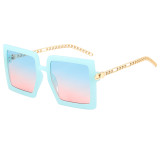 Women Square Chain Sunglasses