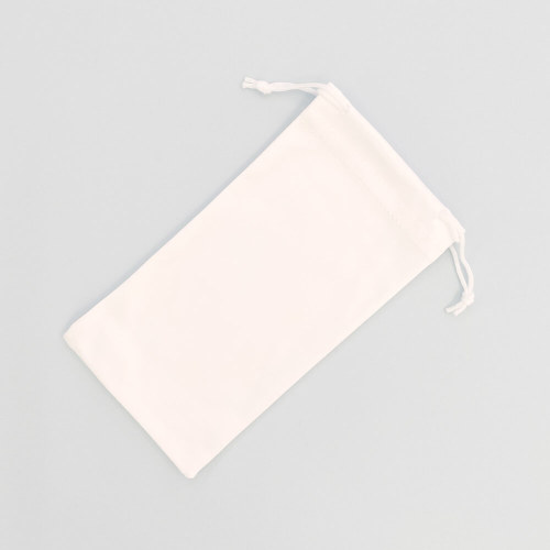 White Microfiber Glasses Bag