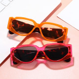 Plastic Retro Vintage Wide Rectangular Sunglasses