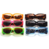 Plastic Retro Vintage Wide Rectangular Sunglasses