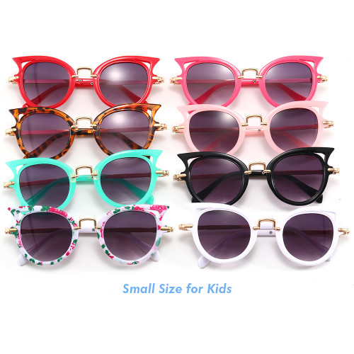 boys Girls Shades Cool Small Size Cat Eye Sunglasses for Children
