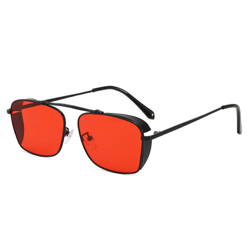 Retro Vintage UV400 Men's Square Metal Steampunk Sunglasses