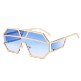 Women Big Frame Trendy Oversized Shield Shades Sunglasses