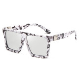 Luxury Fashion UV400 Men Women Flat Top Square Sunglasses
