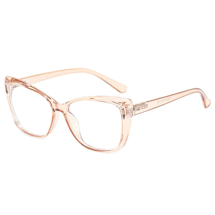 Women Cat Eye Blue Light Blocking Spring Hinges Office Computer Eyeglasses